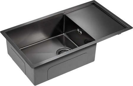 Кухонная мойка Paulmark  Wing PM217844-GM вороненая сталь