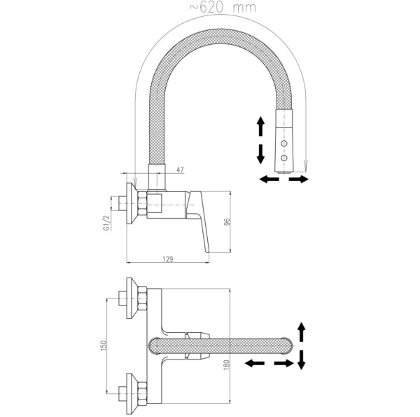 Смеситель для кухни Rav Slezak Colorado CO102.5/11