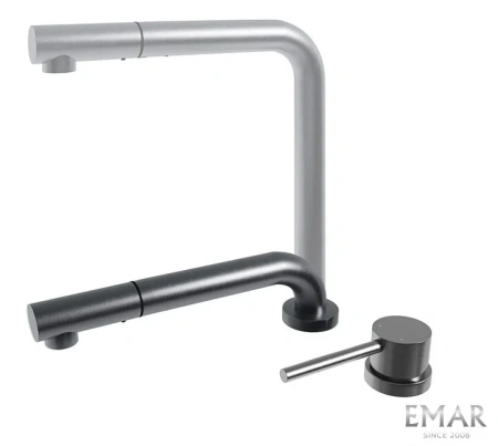 Смеситель для кухни EMAR ЕС - 7027 PVD Dark