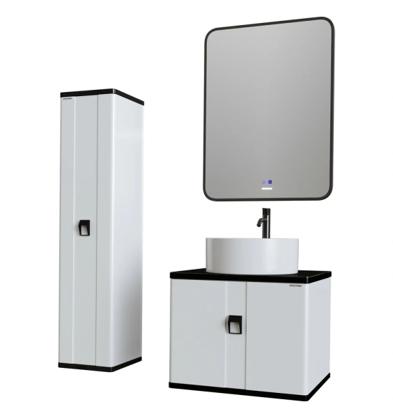 Тумба подвесная Grossman НОРМА-60 см 106016 с 1-ящ, белый глянец