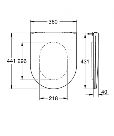 Сидение для унитаза Grohe Essence 39576 000 (39576000)