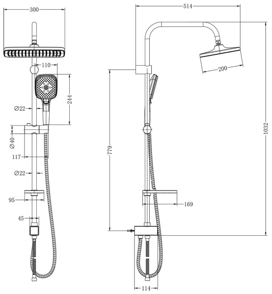 Душевой гарнитур Lemark (LM8811C)