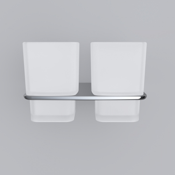 Двойной стеклянный стакан с настенным держателем Am.Pm Inspire 2.0 A50A343400