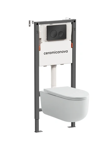 Комплект унитаза с инсталляцией Ceramicanova Balance/Ulma CN4006_121001MB