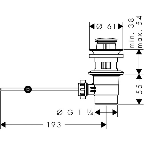 Смеситель для раковины Hansgrohe Vernis Shape 70 71560000