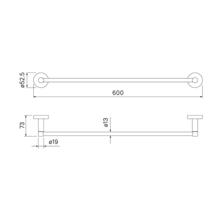 Полотенцесушитель одинарный IDDIS Sena сплав металлов (SENSS10i49)