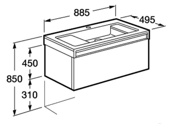 Тумба под раковину Roca Stratum 856220609