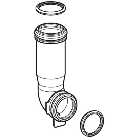 Колено смыва для сантехнического модуля Geberit Monolith для унитаза 243.442.00.1