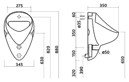 Писсуар IFO Forge RP615023000