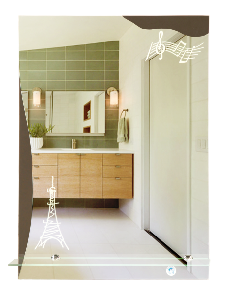 Зеркало (53,5x63) Continent Париж В126