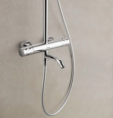 Душевая система с изливом Arrow AG3317SHU1CP хром