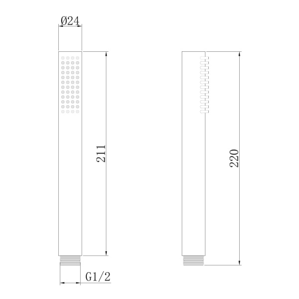 Ручная лейка ABBER AF0051W латунь, белый Ручная лейка ABBER AF0051W латунь, белый