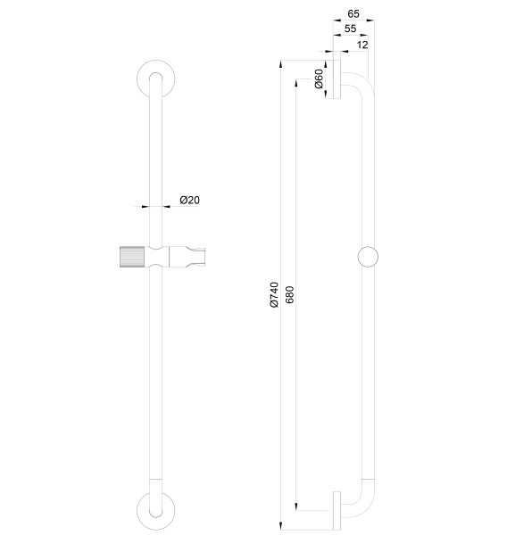 Душевая штанга WONZON & WOGHAND, черный матовый (WW-SL05-MB) Душевая штанга WONZON & WOGHAND, черный матовый (WW-SL05-MB)