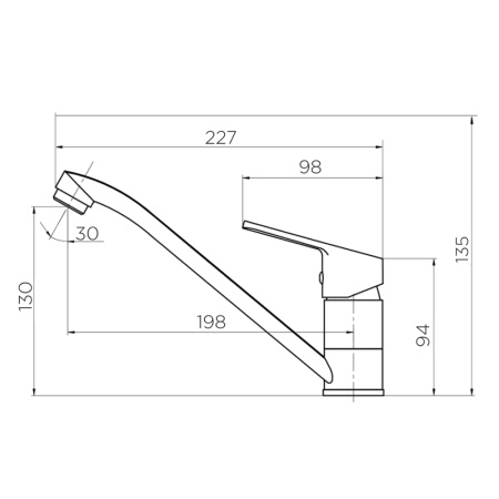 Смеситель для кухни Dorff Norma D1012000