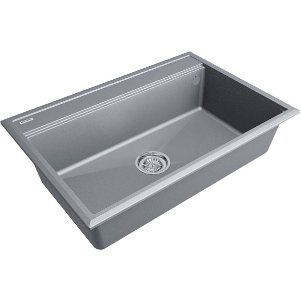 Кухонная мойка Paulmark  Stepia 80 PM117551-GRM  серый металлик