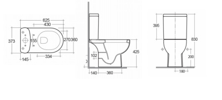 Чаша напольного унитаза Kerama Marazzi Buongiorno Pro BG.Pro.wc.01