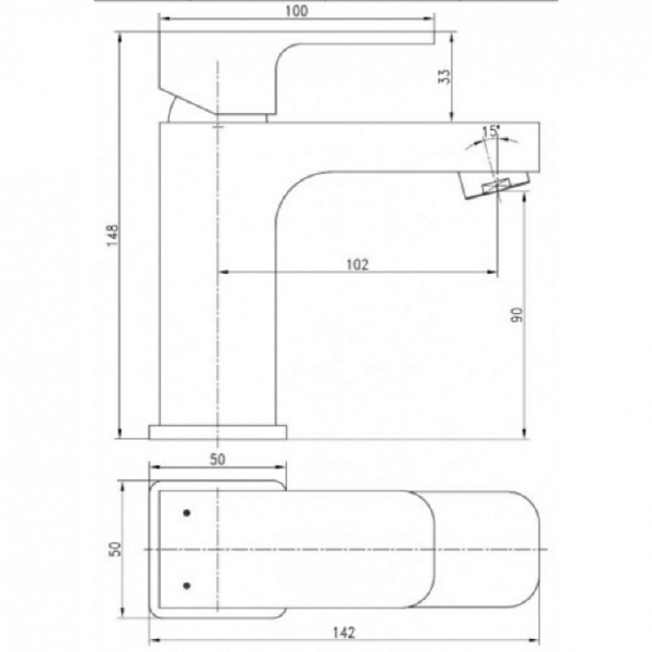Смеситель для раковины KAISER Zinger (35011)