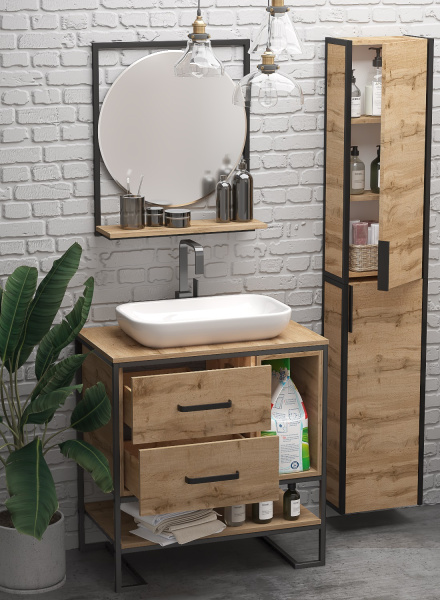 Тумба под раковину 1Marka  Grunge Loft 80Н Ц0000005442