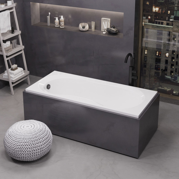 Акриловая ванна прямоугольная (170х75) Alba Spa MIAMI ВПР0250300100