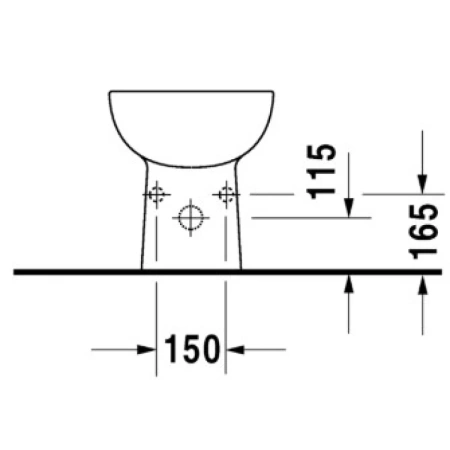 Биде напольное DURAVIT D-CODE 22381000002
