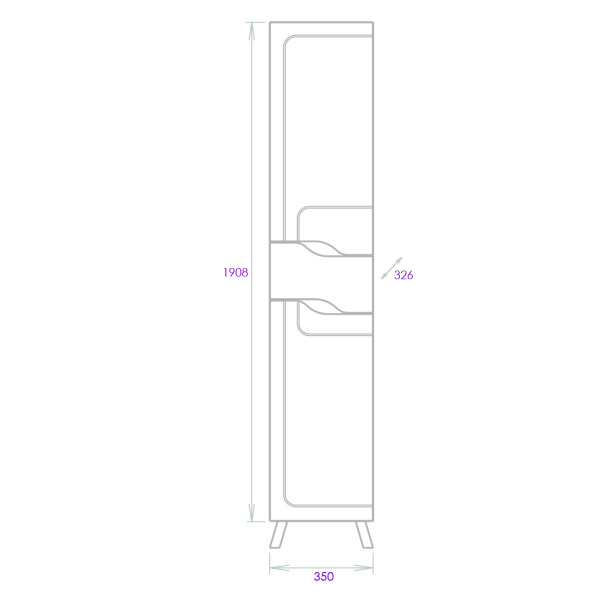 Пенал напольный Onika Веронэлла 35 403563