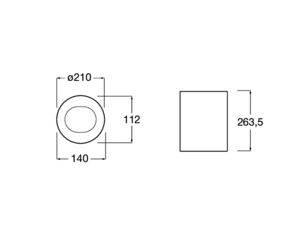 Ведро мусорное Roca Public 817415002