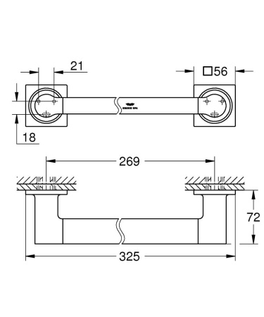 Ручка для ванны Grohe Allure 40955DL1