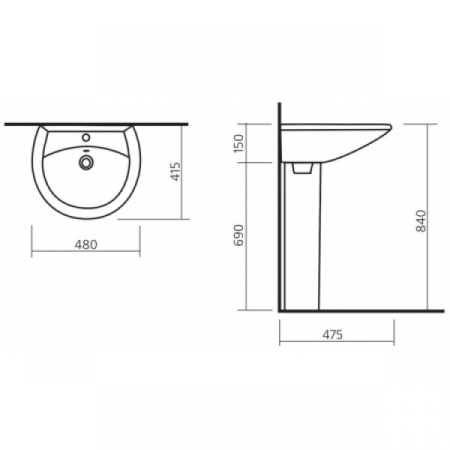 Пьедестал Sanita Аттика ATCSAPD01