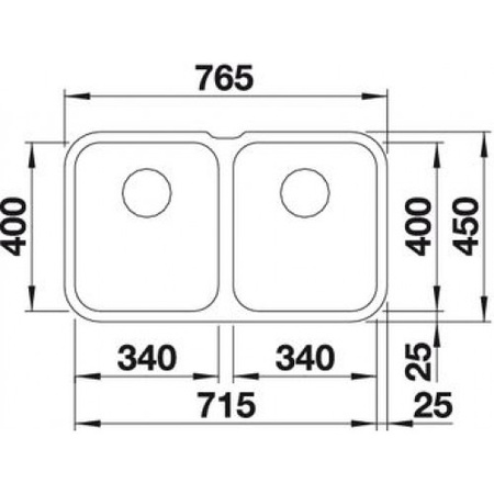Кухонная мойка Blanco Supra 340/340-U 519716