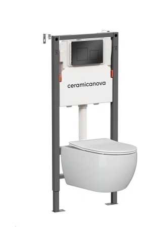 Комплект унитаза с инсталляцией Ceramicanova Balance/Play CN3001_121002MB