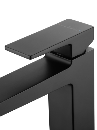 Смеситель для раковины WONZON & WOGHAND CUBE 2.0, черный матовый WW-88018068-MB