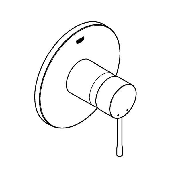 Смеситель для душа Grohe Essence New 24168KF1 (черный матовый)