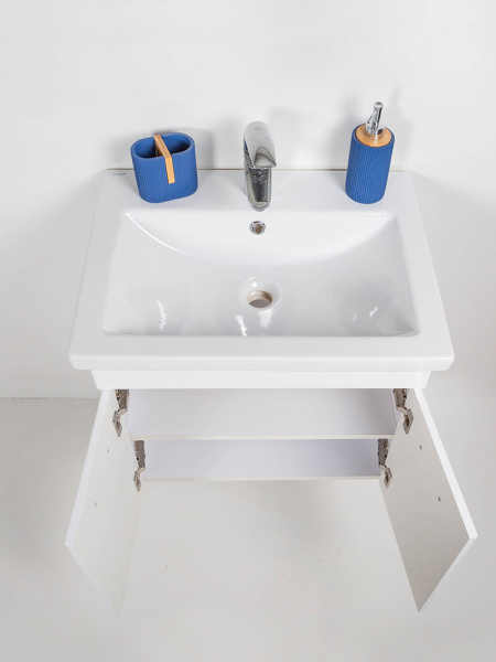 Тумба с раковиной Orange Таис TP2-TUW+RA подвесная, белый