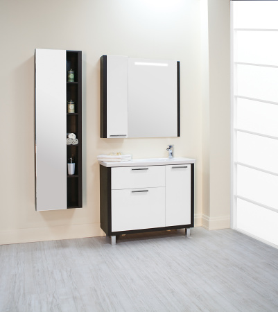 Зеркальный шкаф Aquaton Брайтон 100 венге 1A176702BR500