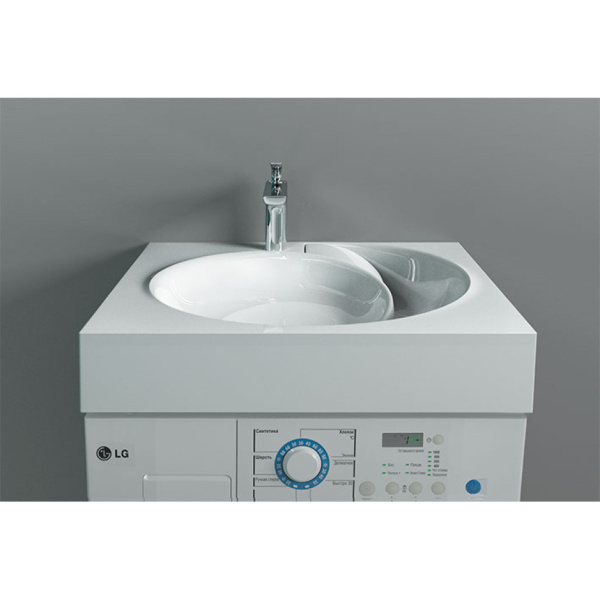 Раковина над стиральной машиной (60х55) Jorno Qopp 4627173210140 без кронштейна