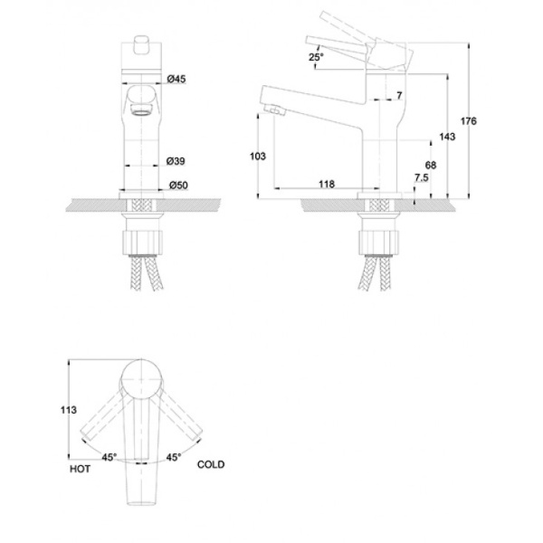 Смеситель для раковины KAISER Indivi (49011)