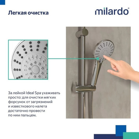 Ручной душ Milardo Ideal Spa 5F ILS5FCRM18