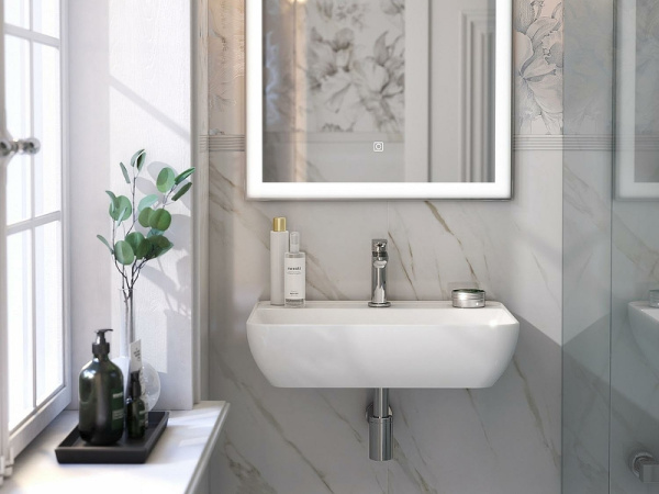 Раковина подвесная (55х40) Kerama Marazzi Plaza PLR.wb.55.02