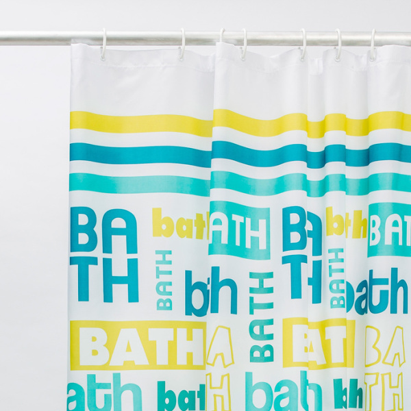 Штора для ванной комнаты IDDIS Basic B19P218i11, зеленый