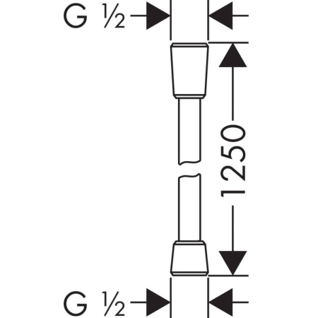Душевой шланг 160 см Hansgrohe Isiflex 28276140, бронза