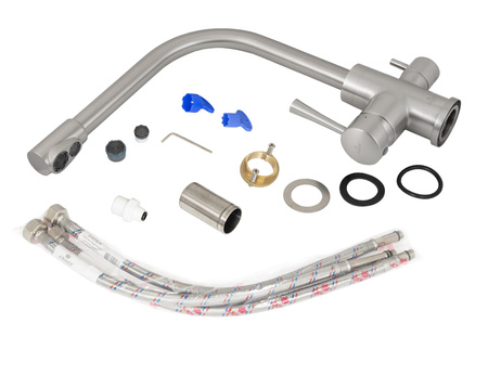 Смеситель для кухни с фильтром Kaiser Merkur БР26044-5, серебристый