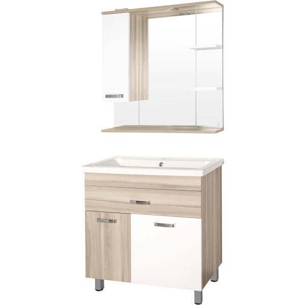 Тумба под раковину напольная Style Line Ориноко 80 ЛС-00000636 бежевый