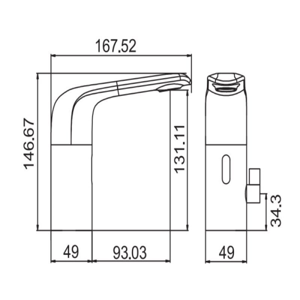 Смеситель для раковины Cezares Vague VAGUE-ELS-NOP-W0