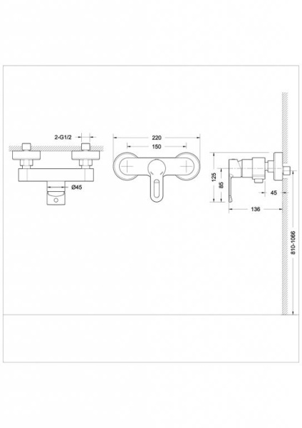 Смеситель для душа Bravat Stream-D F937163C-01