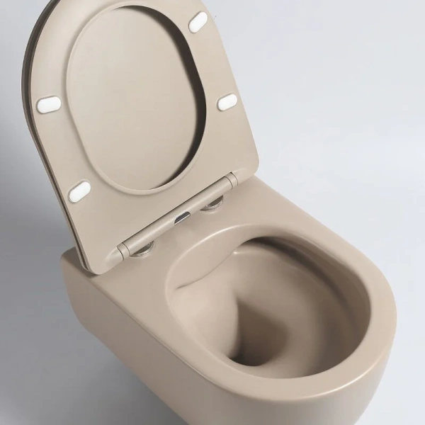 Унитаз подвесной Vincea Evo VT1-34SMC безободковый, капучино