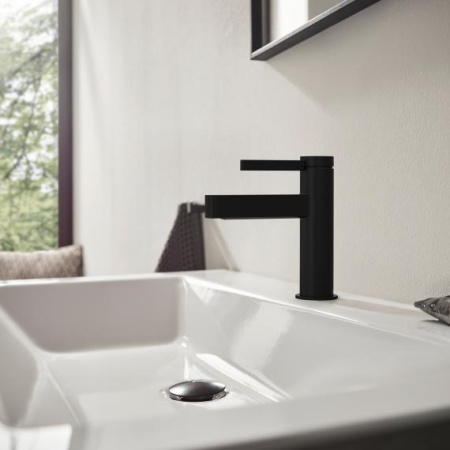 Смеситель для раковины Hansgrohe Finoris CoolStart 76024670 матовый черный