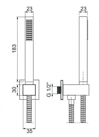 Душевой гарнитур Cezares CZR-L-DEFA-BIO