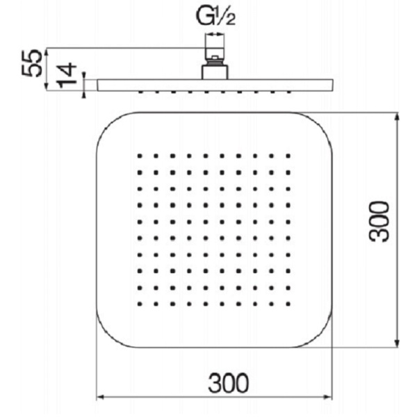 Верхний душ Nobili AD139/129CR Верхний душ Nobili AD139/129CR