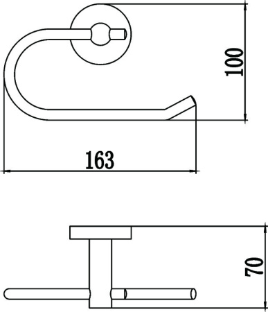 Держатель для туалетной бумаги без крышки Savol 87 S-008752