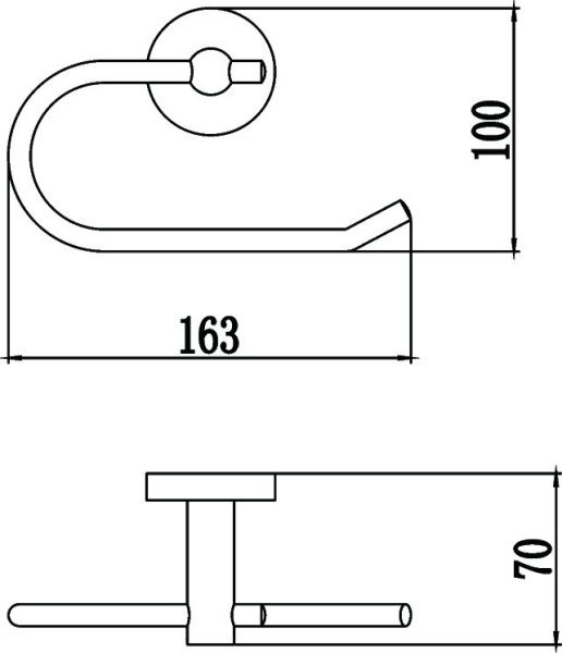 Держатель для туалетной бумаги без крышки Savol 87 S-008752